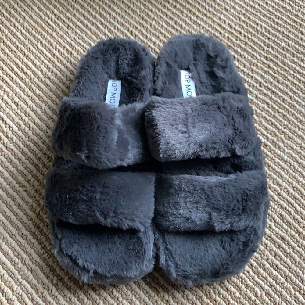 🆕TOP Moda slippers dark gray sandals - Picture 2 of 8